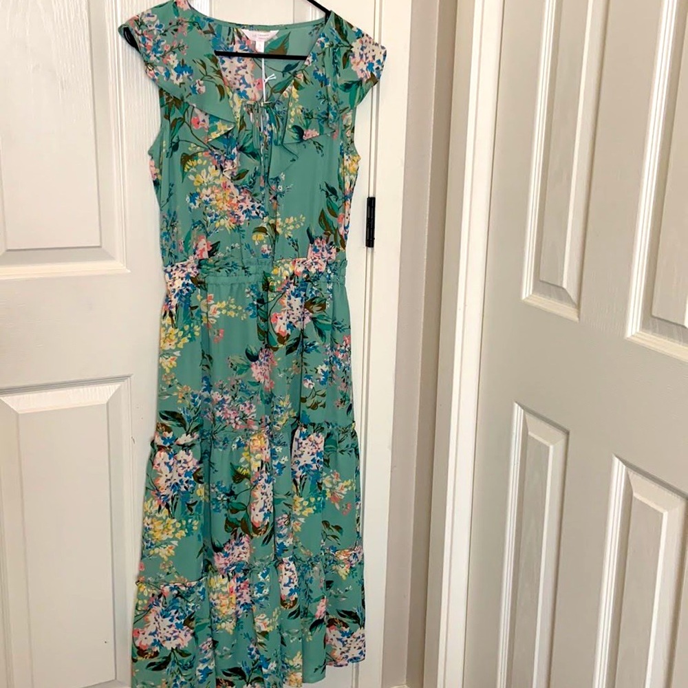Lauren Conrad floral ankle length dress. Size small